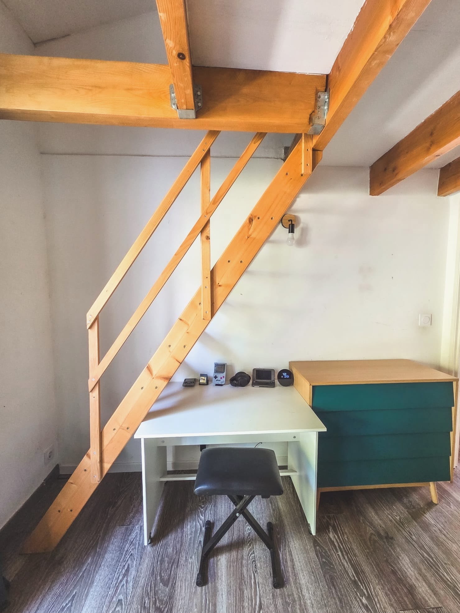 Chambre enfant avec mezzanine en bois